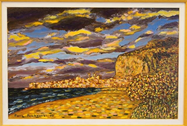 Painting titled "cefalu - 1" by Pierre Paszkowski, Original Artwork, Oil