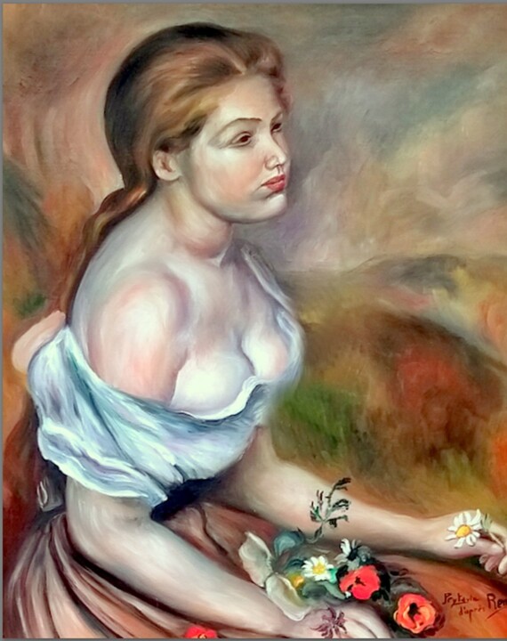 Arts numériques intitulée "copie d'après Renoir" par Pierre Peytavin, Œuvre d'art originale, Travail numérique 2D