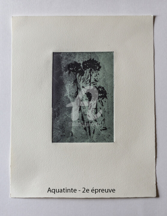 Printmaking titled "Aquatinte au sucre" by Pierre Pilling, Original Artwork, Etching