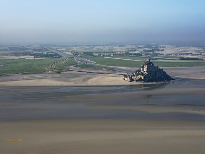 Fotografía titulada "Mont-Saint-Michel2" por Pierre Piton, Obra de arte original, Fotografía digital