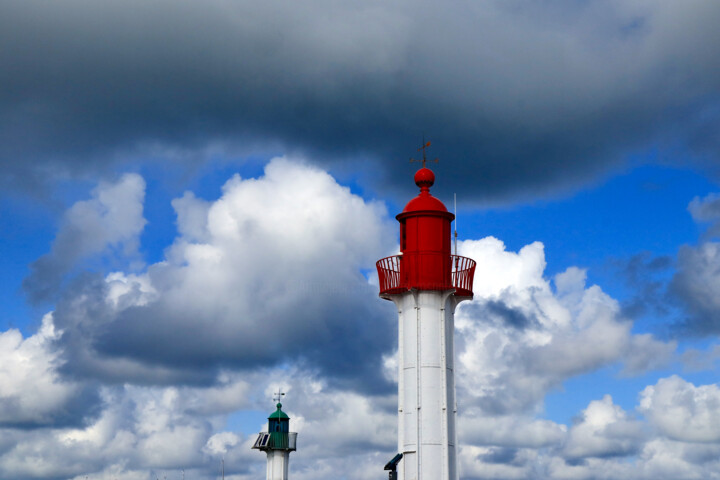 Photography titled "Feux du port de Tro…" by Pierre-Yves Rospabé, Original Artwork, Digital Photography