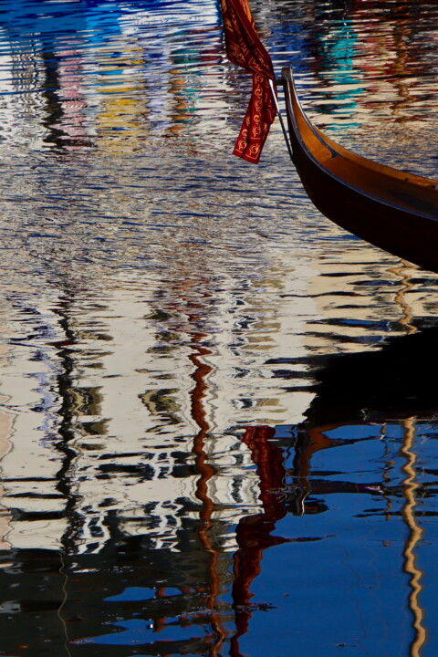 Photography titled "Gondole, port de Va…" by Pierre-Yves Rospabé, Original Artwork, Digital Photography