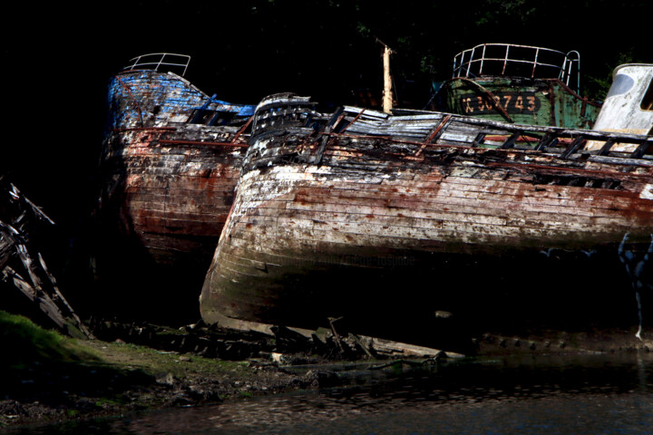 Photographie intitulée "Douarnenez, Port-Rh…" par Pierre-Yves Rospabé, Œuvre d'art originale, Photographie numérique