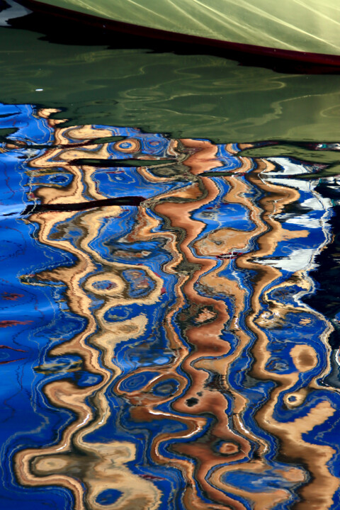 Photographie intitulée "3 mâts qui se reflè…" par Pierre-Yves Rospabé, Œuvre d'art originale, Photographie numérique