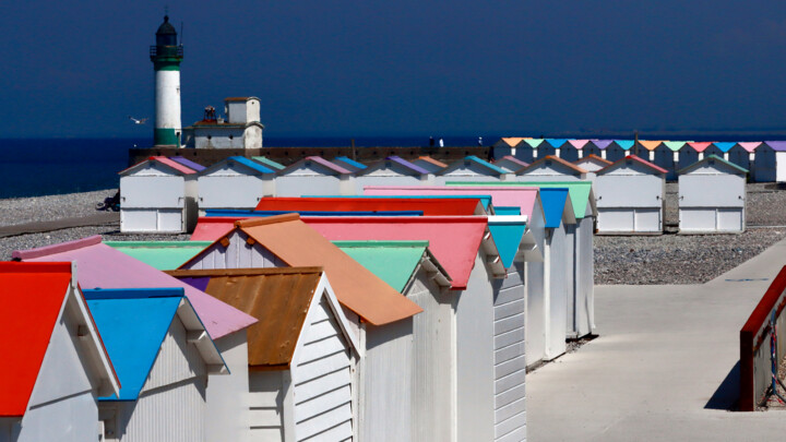 Photographie intitulée "Le Tréport, plage" par Pierre-Yves Rospabé, Œuvre d'art originale, Photographie numérique