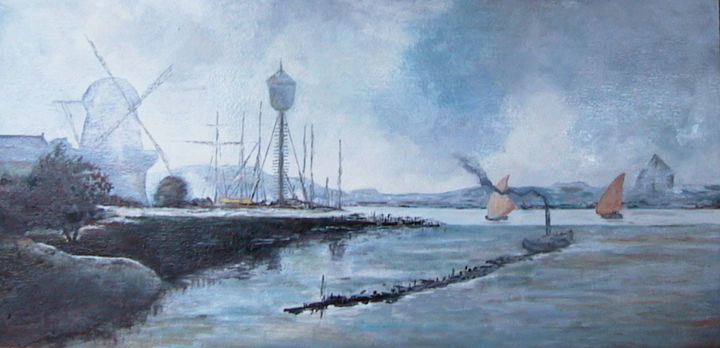 Peinture intitulée "marine5.jpg" par Pierre Bastide, Œuvre d'art originale, Acrylique