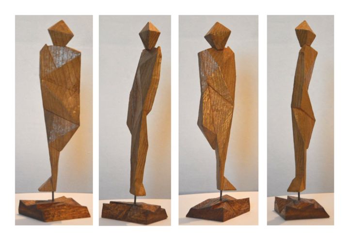雕塑 标题为“Plans et  segments…” 由Pierre-Ant., 原创艺术品, 木