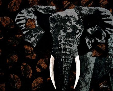 "Elephant" başlıklı Tablo Pierre Giusti tarafından, Orijinal sanat