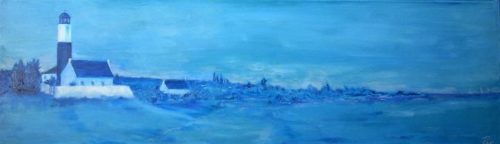 Painting titled "paysage-bleu.jpg" by Pier, Original Artwork