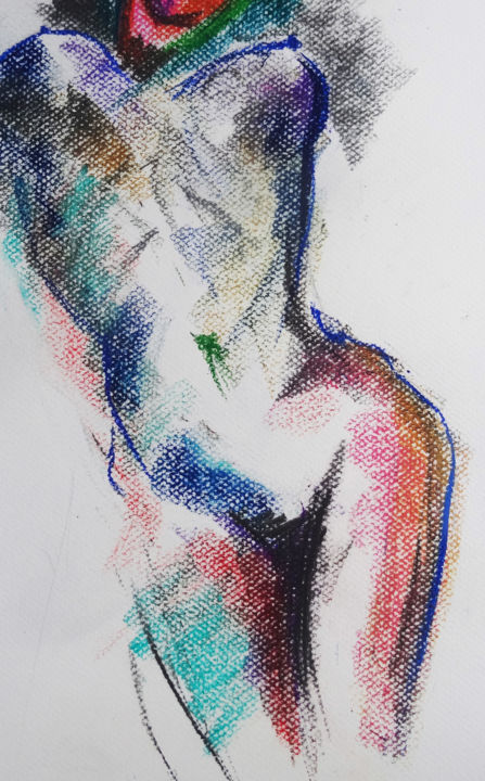 Рисунок под названием "pastel-4.jpg" - Pierre Julia, Подлинное произведение искусства, Пастель