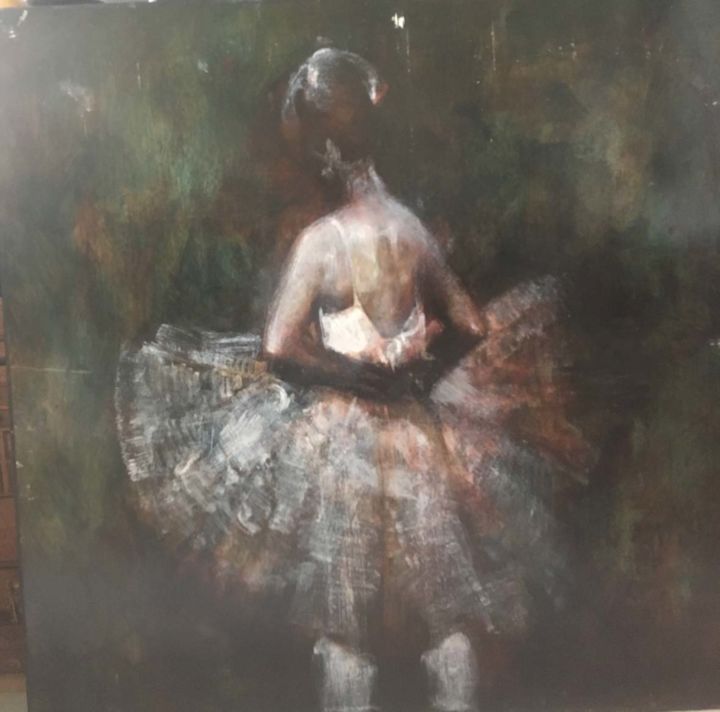 Peinture intitulée "La Danseuse" par Pierre Laffillé, Œuvre d'art originale, Huile