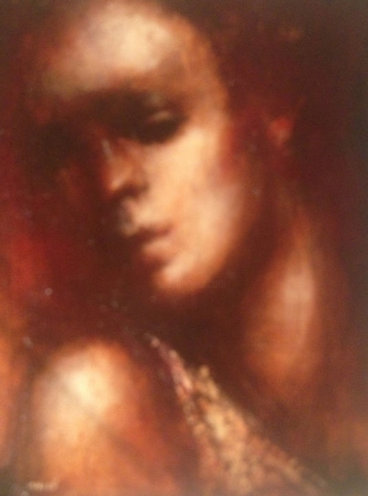 Peinture intitulée "Epaule de femme" par Pierre Laffillé, Œuvre d'art originale, Huile