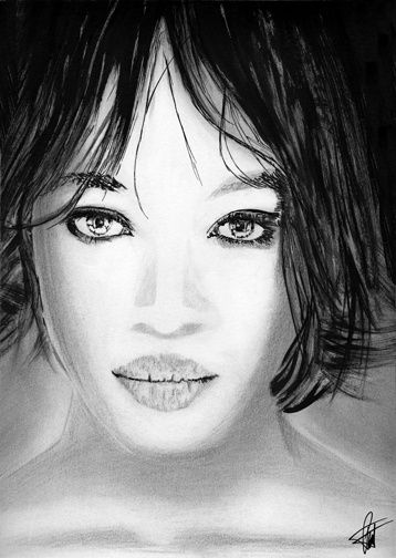 Drawing titled "Portrait 5 - Naomi…" by Pierre Louis Toret, Original Artwork, Other