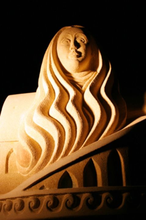 Sculpture intitulée "la-papesse-2.La Sag…" par Pierre Vexlard, Œuvre d'art originale