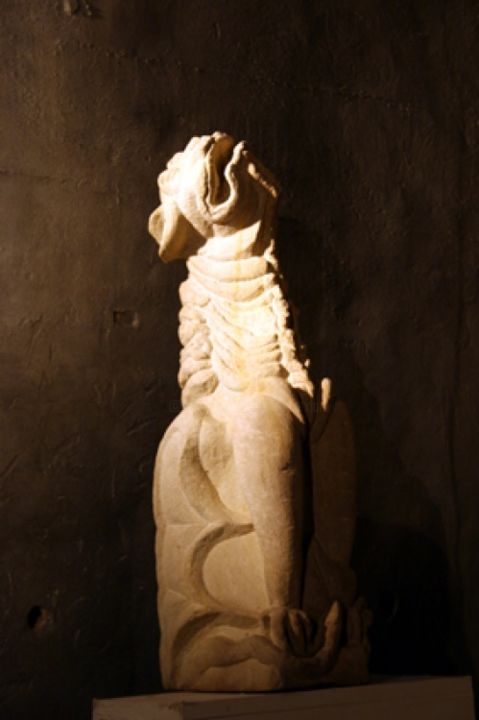 Scultura intitolato "gargouille.jpg" da Pierre Vexlard, Opera d'arte originale