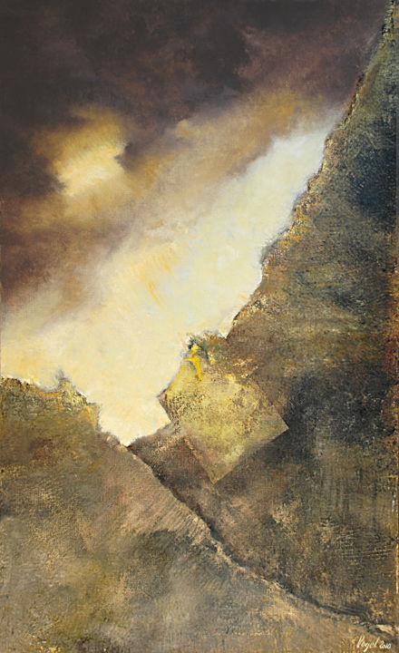 Malerei mit dem Titel "126-Huile-sur-toile…" von Pierre Vogel, Original-Kunstwerk