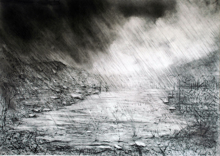 Dessin intitulée "mine-de-plomb-2019-…" par Pierre Vogel, Œuvre d'art originale,