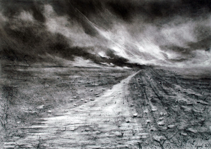 Dessin intitulée "sans" par Pierre Vogel, Œuvre d'art originale, Graphite