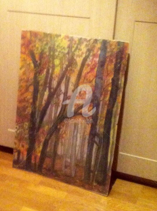 Painting titled "bosque2.jpg" by Piete Branche, Original Artwork, Pastel