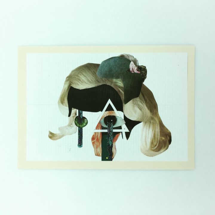 Collages intitulée "Mises en plis tape…" par Piet Papier Ciseaux, Œuvre d'art originale, Découpages