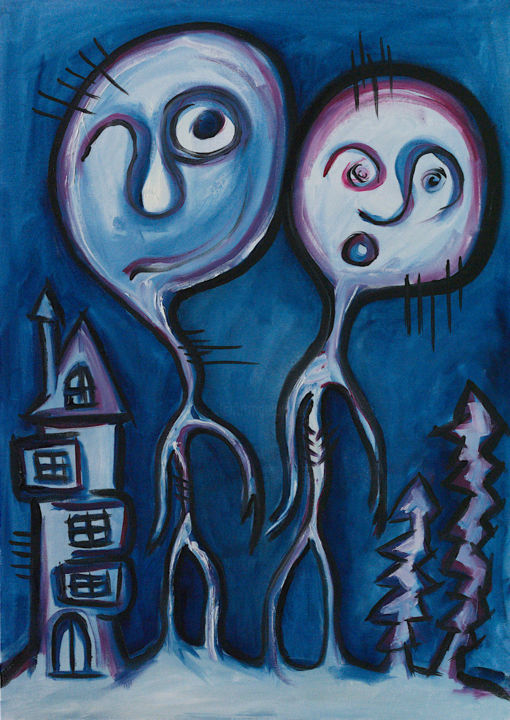Lost Souls, Painting by Simon Houlton | Artmajeur