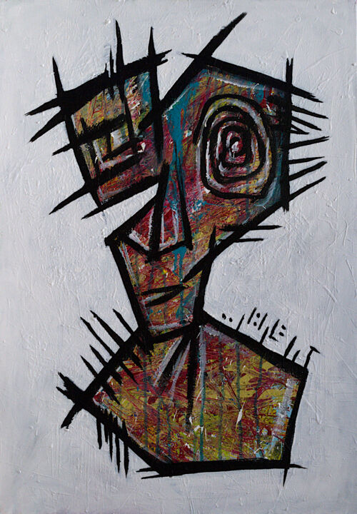 Картина под названием "Endurance" - Simon Houlton, Подлинное произведение искусства, Акрил Установлен на Деревянная рама для…