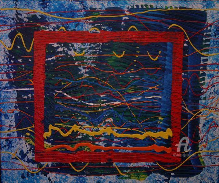 Peinture intitulée "tv'on" par Pascal Piguel, Œuvre d'art originale, Acrylique