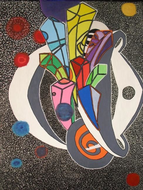 Peinture intitulée "Bang color" par Pinal, Œuvre d'art originale