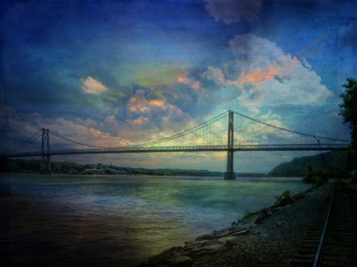 Digital Arts titled "Hudson River Rapture" by Pine Singer, Original Artwork
