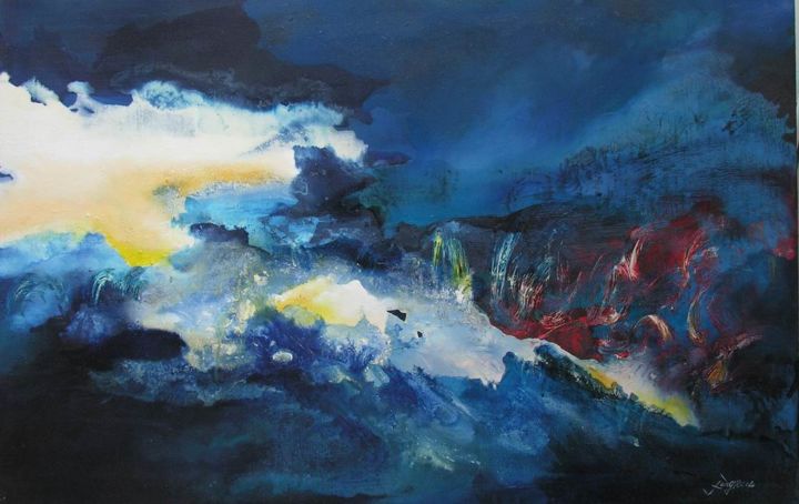 Painting titled "woeks02-dedicate-to…" by Pingchuan Feng, Original Artwork