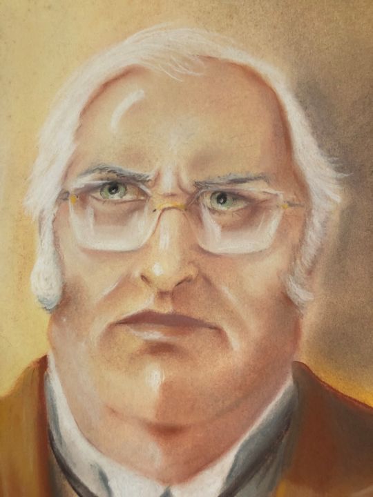 Dessin intitulée "Grampy" par Cmpoliva, Œuvre d'art originale, Pastel