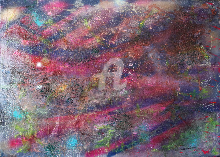 Peinture intitulée "Couleurs 10" par Pinkivioletblue, Œuvre d'art originale, Acrylique Monté sur Châssis en bois