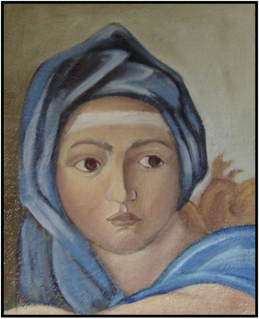Painting titled "Portrait Michelange…" by Andreea Iulia Pintilie, Original Artwork