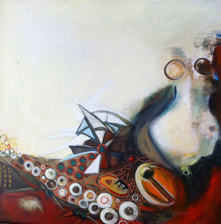 Painting titled "inca-sol" by Isabel Hanewald, Original Art, Other