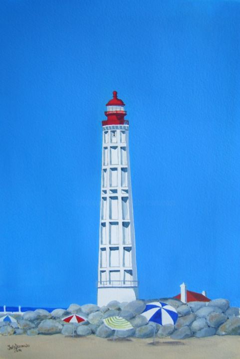 "A Casa da Luz", (The Lighthouse),Iha do Farol (Olhão, Algarve), - Pintura, 21x29 cm ©2014 por Inês Dourado -
Arte figurativa, Pintura contemporânea, Realismo, Papel, Lugares, Arquitetura, Cidades, Paisagem marinha, Paisagem urbana, Praia, Água, Portugal, Algarve, Olhão, Ilha do Farol, Faro, Portimão, Alvor, Carvoeiro, faróis, lighthouses, praias portuguesas, portuguese beaches, acrylic paintings, marinhas, seascapes