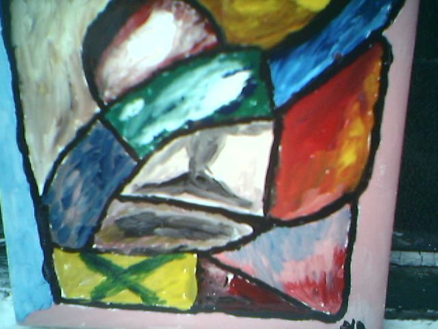 Ensamble - Pintura, 50x50 cm ©2008 por Alfredo Jesus Rocha -