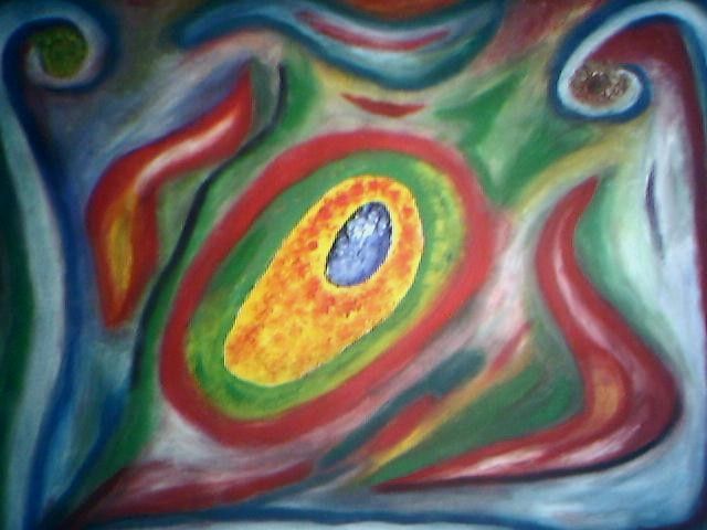 energética - Pintura, 50x50 cm ©2008 por Alfredo Jesus Rocha -