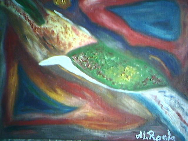 la gran luz - Pintura, 50x50 cm ©2008 por Alfredo Jesus Rocha -