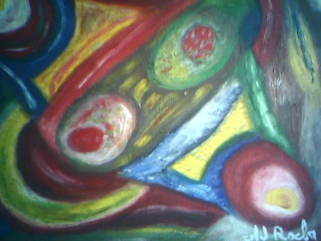 jugando al amor - Pintura, 50x60 cm ©2008 por Alfredo Jesus Rocha -