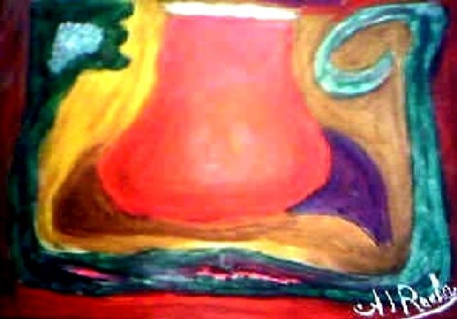 Painting titled "Mi contenedor" by Alfredo Jesus Rocha, Original Artwork