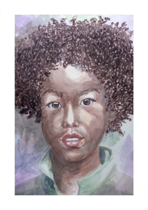 Peinture intitulée "Les enfants de dema…" par Anne Robert Pins, Œuvre d'art originale, Aquarelle