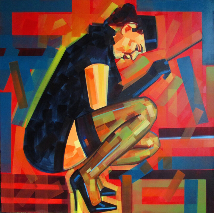 Schilderij,  47,2x47,2 in 