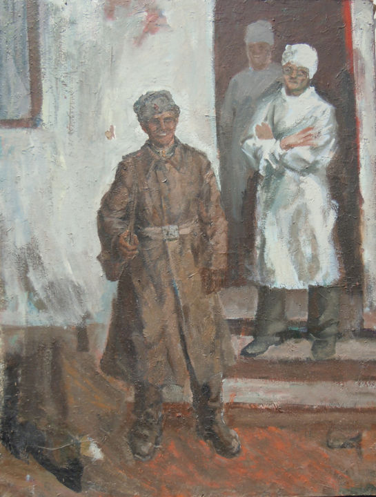 Pittura intitolato "Жизнь / A Life" da Petro Pipan, Opera d'arte originale, Olio