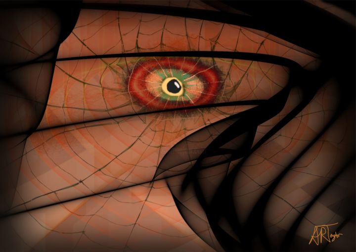 Arts numériques intitulée "black-widow.jpg" par Art, Œuvre d'art originale, Photo montage