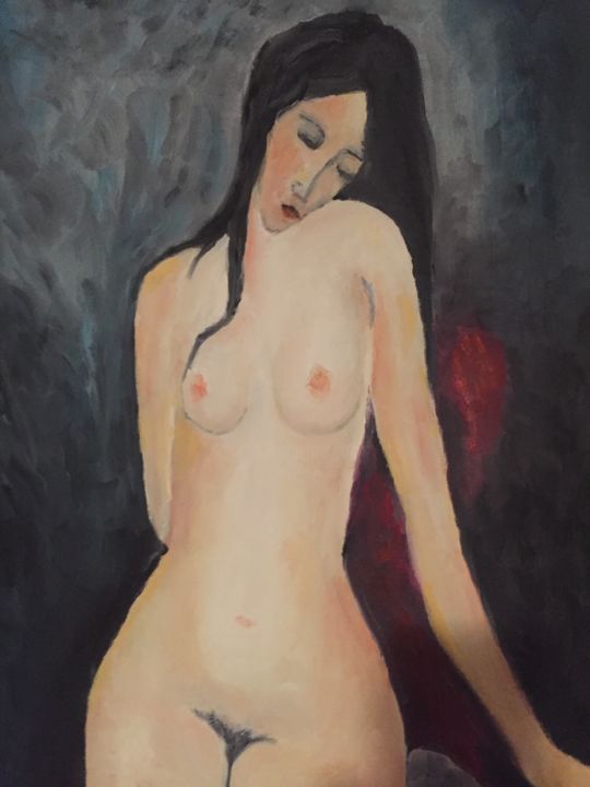 Peinture intitulée "modigliani.png" par pipo50, Œuvre d'art originale,