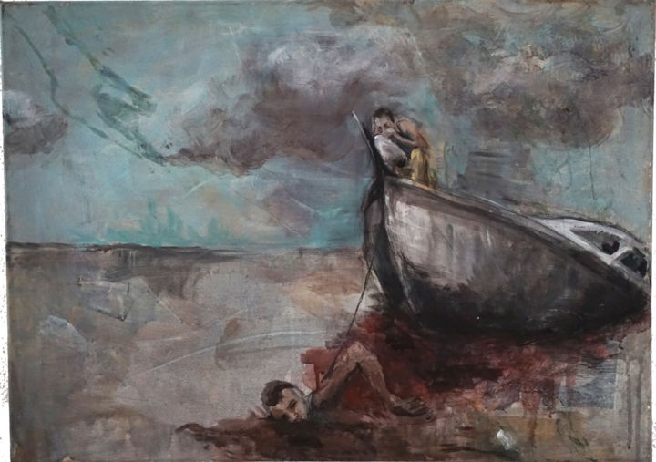 Painting titled "Imperia III" by S. Kreppel, Original Art,