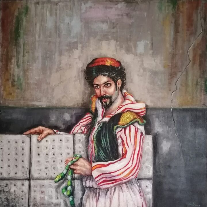 Pittura intitolato "untitled 4" da Pippo Sciagura, Opera d'arte originale, Olio