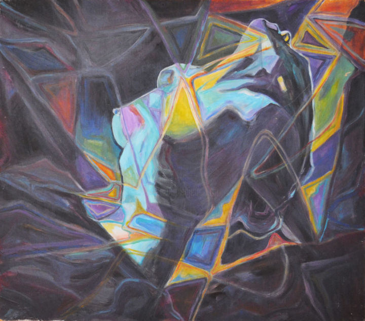 Malerei mit dem Titel "shadow" von Kinga Bartos, Original-Kunstwerk, Acryl