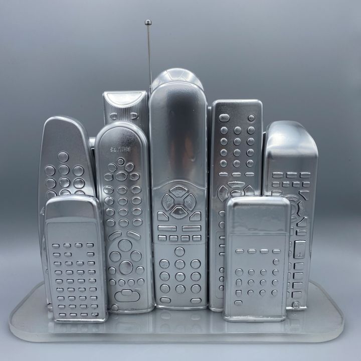 Sculpture titled "Tokyo" by Junk, Original Art, Resin