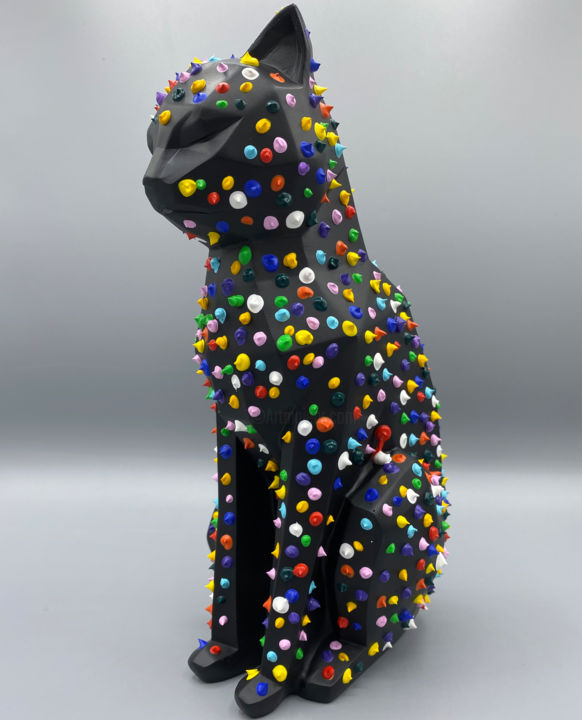 Sculpture titled "PETZ #1" by Junk, Original Art, Resin